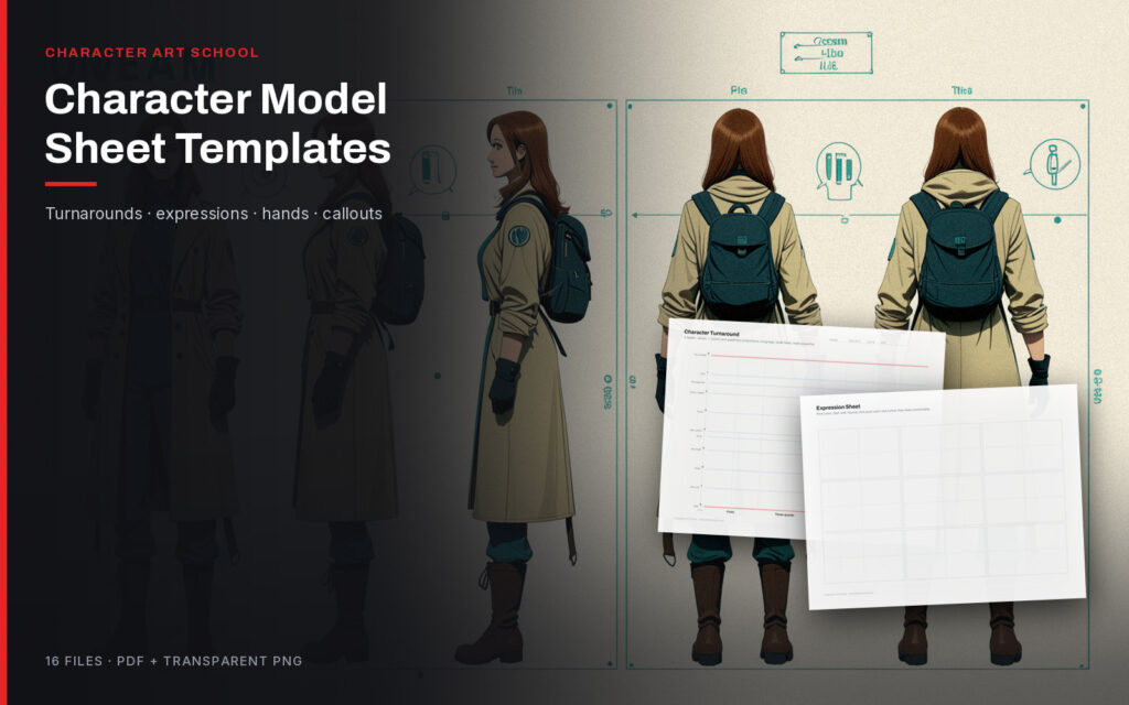 Character Model Sheet Templates