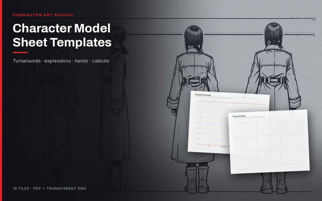 Character Model Sheet Templates