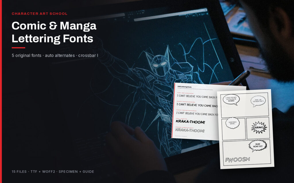 Comic & Manga Lettering Fonts
