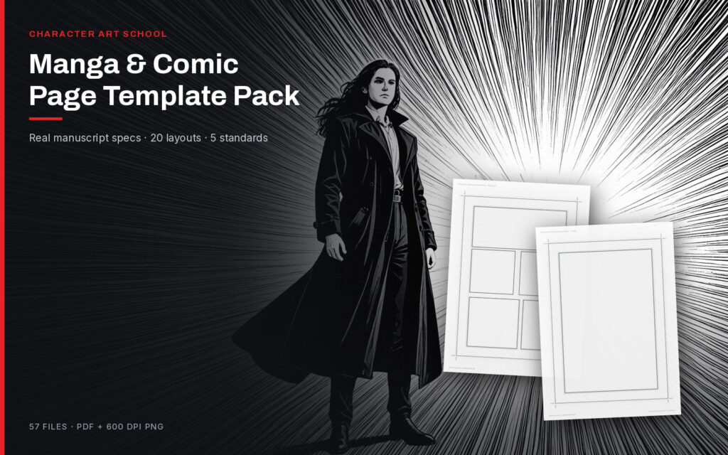 Manga & Comic Page Template Pack